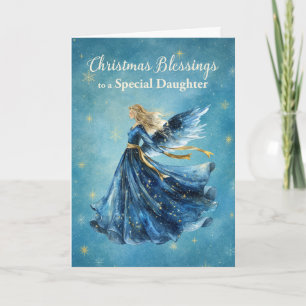 Daughter Christmas Blessings Angel of Light Card