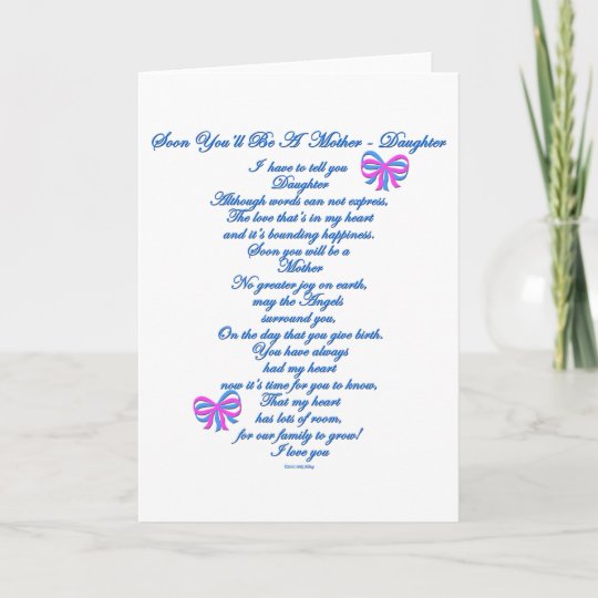 Daughter Expecting 1st Baby Card Zazzle Com