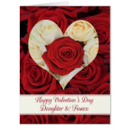 Daughter & Fiance  Happy Valentine's Day Roses at Zazzle