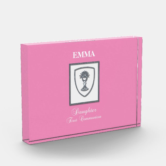 Daughter, First Communion Silver Chalice Award (Left)