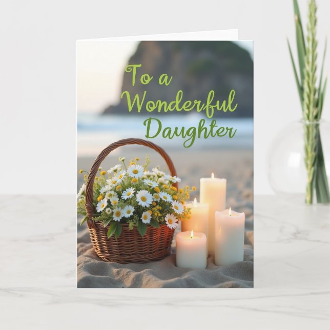 Daughter Floral Mothers Day Card (Front)