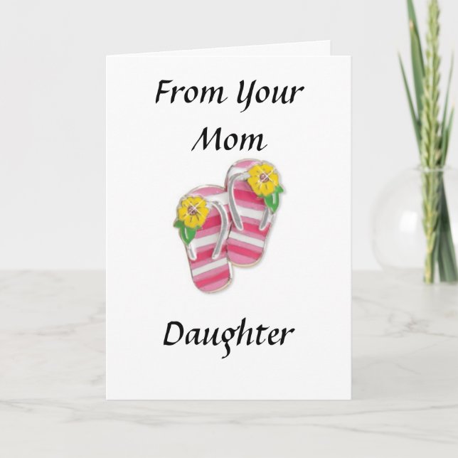 DAUGHTER FROM MOM AT GRADUATION CARD (Front)