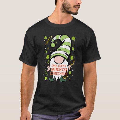 Daughter Funny St Patrick S Day Lucky Gnome Family T_Shirt