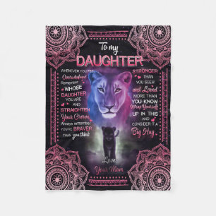 Daughter Gift Letter To My Daughter From Mom Fleece Blanket