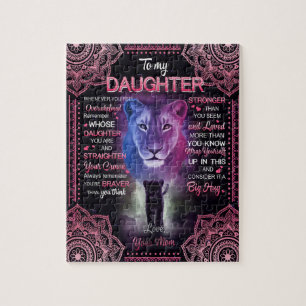 Daughter Gift Letter To My Daughter From Mom Jigsaw Puzzle