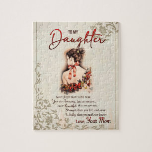 Daughter Gift Letter To My Daughter From Mom Jigsaw Puzzle
