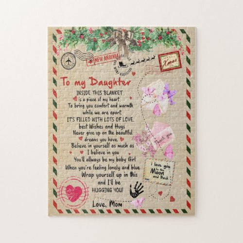 Daughter Gift  Letter To My Daughter From Mom Jigsaw Puzzle