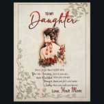 Daughter Gift | Letter To My Daughter From Mom Letterhead<br><div class="desc">Daughter Gifts | To My Daughter Never Forget That I Love You Love From Mom A cute gift for a special person. The pattern is the best gift to friends and family it is also a perfect holiday or birthday gift idea Dog lovers, girls, boys, kids, teens, and adults on...</div>