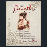 Daughter Gift | Letter To My Daughter From Mom Letterhead<br><div class="desc">Daughter Gifts | To My Daughter Never Forget That I Love You Love From Mom A cute gift for a special person. The pattern is the best gift to friends and family it is also a perfect holiday or birthday gift idea Dog lovers, girls, boys, kids, teens, and adults on...</div>