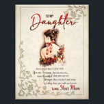 Daughter Gift | Letter To My Daughter From Mom Photo Print<br><div class="desc">Daughter Gifts | To My Daughter Never Forget That I Love You Love From Mom</div>