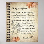 Daughter Gift | Letter To My Daughter From Mom Poster<br><div class="desc">Daughter Gift | To My Daughter I Want You To Know I Love You Love From Mom</div>
