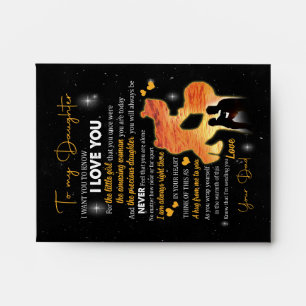 Daughter Gift Letter To My Daughter Love From Dad Envelope