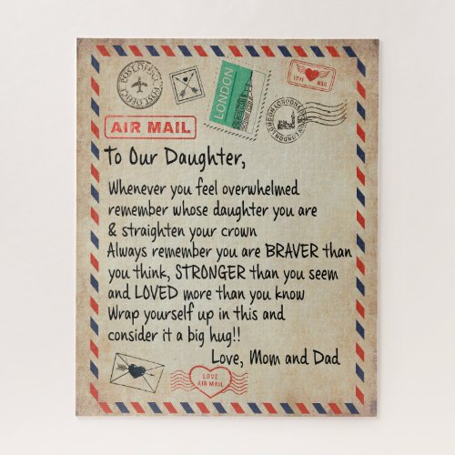 Daughter Gift | To Our Daughter Love From Mom Dad