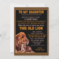Daughter Gifts | Letter To My Daughter From Dad