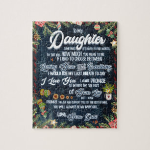 Daughter Gifts Letter To My Daughter From Dad Jigsaw Puzzle