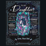 Daughter Gifts | Letter To My Daughter From Dad Letterhead<br><div class="desc">Daughter Gifts | To My Daughter Never Forget That I Love You Love From Dad A cute gift for a special person. The pattern is the best gift to friends and family it is also a perfect holiday or birthday gift idea Dog lovers, girls, boys, kids, teens, and adults on...</div>