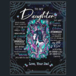 Daughter Gifts | Letter To My Daughter From Dad Letterhead<br><div class="desc">Daughter Gifts | To My Daughter Never Forget That I Love You Love From Dad A cute gift for a special person. The pattern is the best gift to friends and family it is also a perfect holiday or birthday gift idea Dog lovers, girls, boys, kids, teens, and adults on...</div>