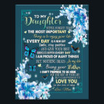 Daughter Gifts | Letter To My Daughter From Dad Photo Print<br><div class="desc">Daughter Gifts | To My Daughter Never Forget That The Most Important</div>