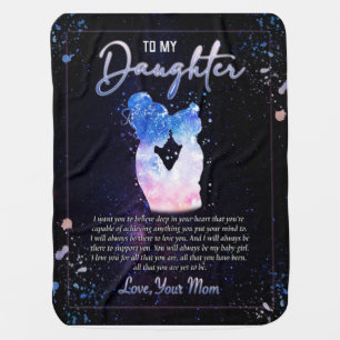 Daughter Gifts Letter To My Daughter From Mom Baby Blanket