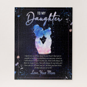 Daughter Gifts   Letter To My Daughter From Mom Jigsaw Puzzle