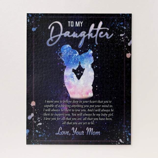 Daughter Gifts | Letter To My Daughter From Mom Jigsaw Puzzle (Vertical)
