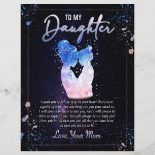 Daughter Gifts Letter To My Daughter From Mom Letterhead