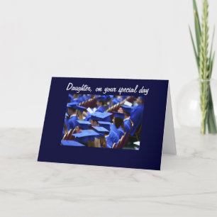 "DAUGHTER" GRADUATION CONGRATS CARD
