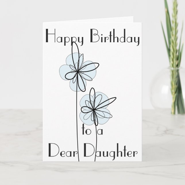 DAUGHTER GREETING CARD (Front)