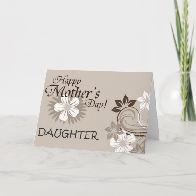 DAUGHTER-HAPPY MOTHER'S DAY CARD (Front)