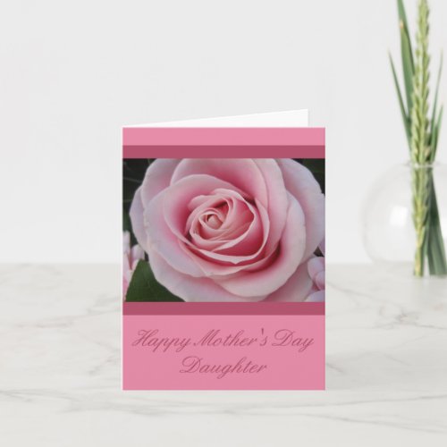 Daughter   Happy Mothers Day rose card
