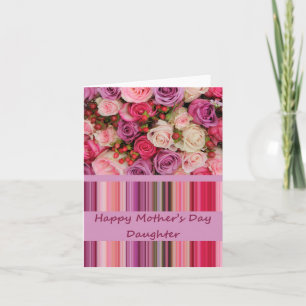 Daughter Happy Mother's Day rose card