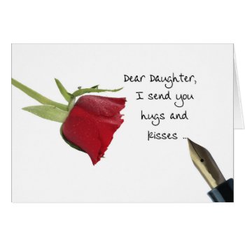 Daughter Happy Valentine's Day Roses by therosegarden at Zazzle