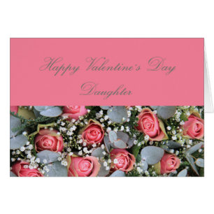 Daughter Happy Valentine's Day Roses Cards