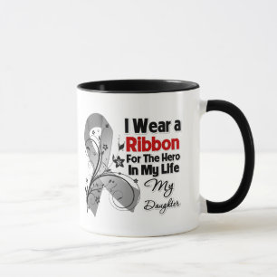 Daughter Hero in My Life Brain Cancer Mug