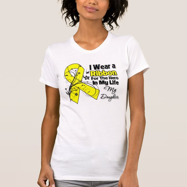 Daughter Hero in My Life Sarcoma T-Shirt (Front)