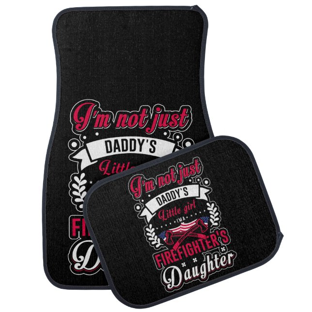 Daughter honors dad's firefighter's legacy car floor mat (Set)