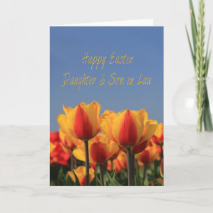 Daughter & Husband Happy Easter Holiday Card
