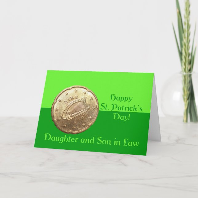 Daughter & Husband Happy St. Patrick's Day Card (Front)