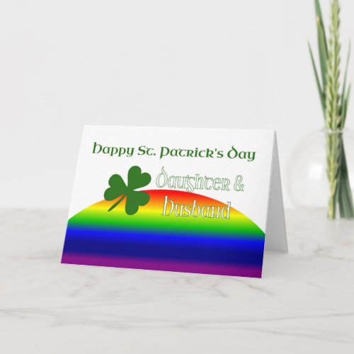 Daughter  Husband Happy St Patricks Day Card