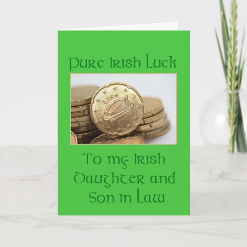 Daughter  Husband Happy St Patricks Day Card