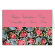 Daughter & Husband Happy Valentine's Day Roses at Zazzle