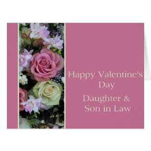 Daughter & Husband Happy Valentine's Day Roses Cards