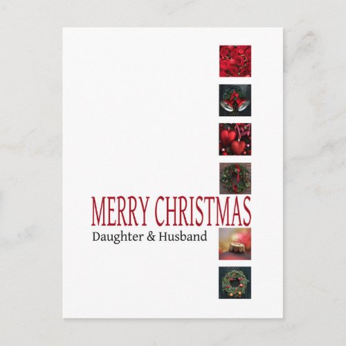 Daughter  Husband Merry Christmas card