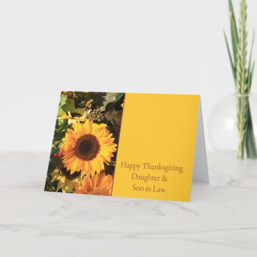 Daughter  Husband  Thanksgiving Card