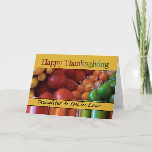 Daughter  Husband  Thanksgiving Card