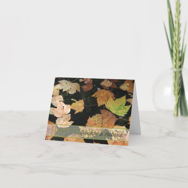 Daughter & Husband  Thanksgiving Card (Front)