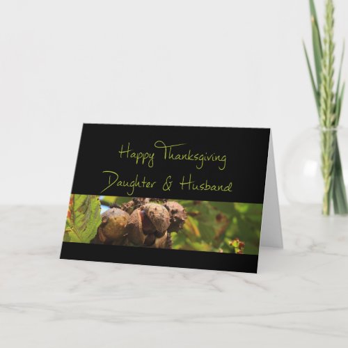 Daughter  Husband  Thanksgiving Card