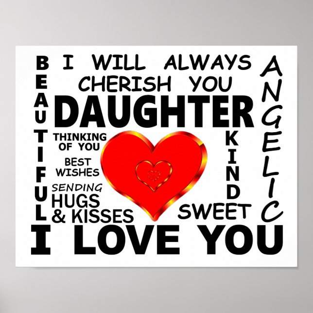 Daughter I Love You Poster (Front)
