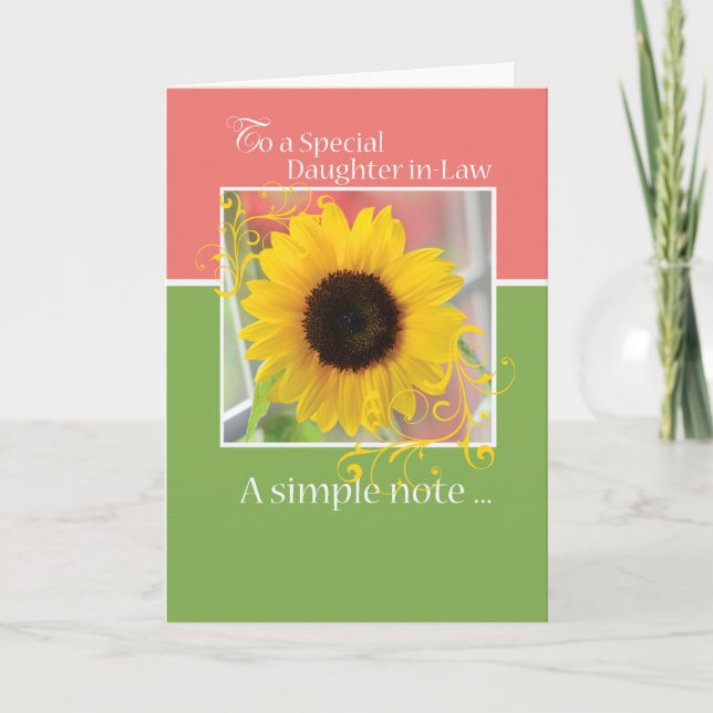 Daughter-in-Law, 90th Birthday, Just a Note Card (Front)