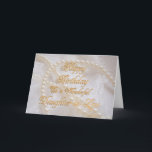 Daughter-in-Law, a birthday card with pearls<br><div class="desc">Beautiful white pearls lying on a lace background. A gorgeous birthday card for a daughter-in-law.You can customize to convey your own sentiments.</div>